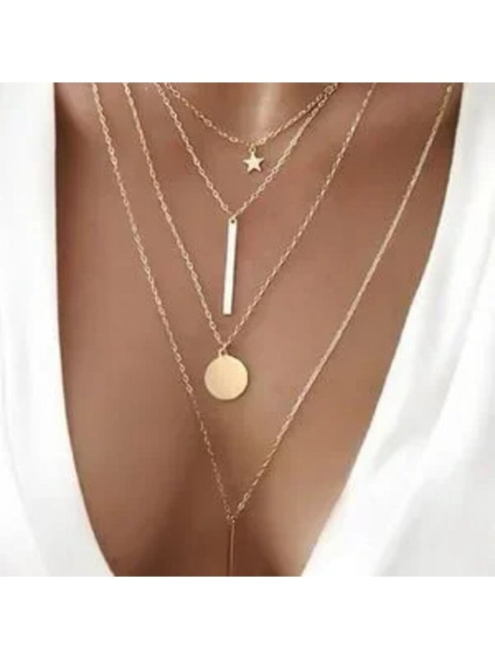 18K Gold Layered Necklace Set (2018)